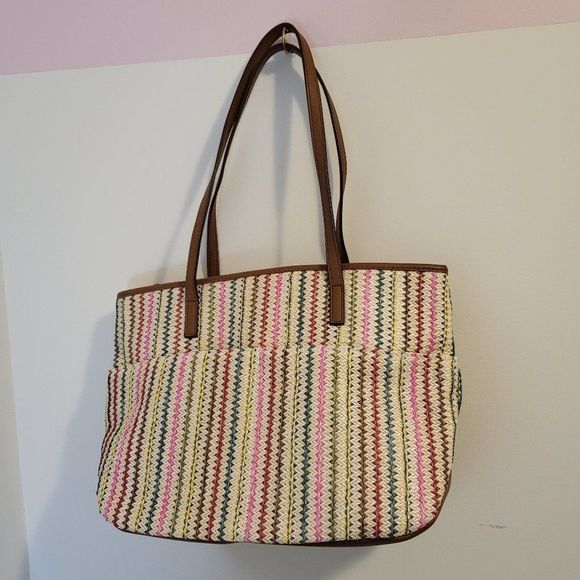 Raphia knitted purse  - Picture 5 of 8